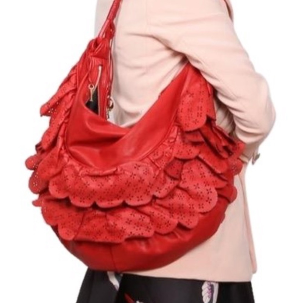 Dior Gypsy Ruffle Vintage Hobo - Picture 2 of 7